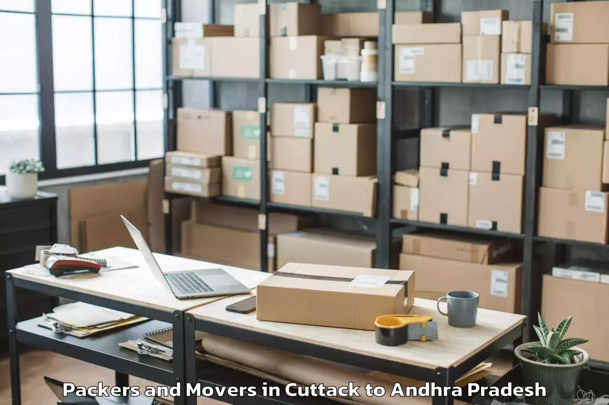 Top Cuttack to Kadapa Airport Cdp Packers And Movers Available